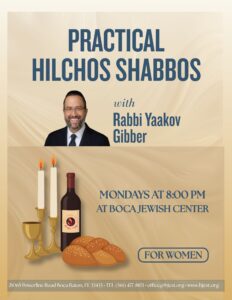 Practical Hilchos Shabbos